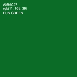 #0B6C27 - Fun Green Color Image