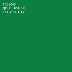 #0B8040 - Eucalyptus Color Image