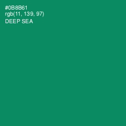 #0B8B61 - Deep Sea Color Image