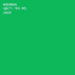 #0BB85A - Jade Color Image
