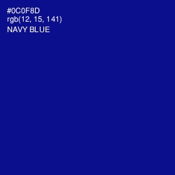 #0C0F8D - Navy Blue Color Image