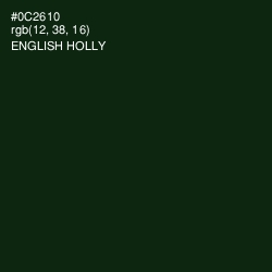 #0C2610 - English Holly Color Image