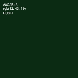 #0C2B13 - Bush Color Image