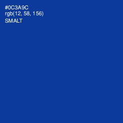 #0C3A9C - Smalt Color Image
