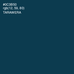 #0C3B50 - Tarawera Color Image