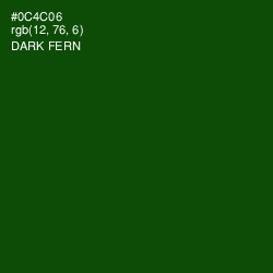 #0C4C06 - Dark Fern Color Image