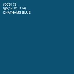 #0C5172 - Chathams Blue Color Image