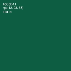 #0C5D41 - Eden Color Image