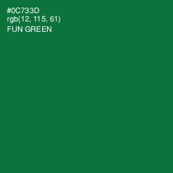 #0C733D - Fun Green Color Image