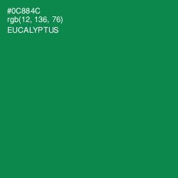 #0C884C - Eucalyptus Color Image