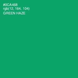 #0CA468 - Green Haze Color Image