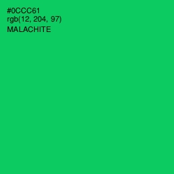 #0CCC61 - Malachite Color Image