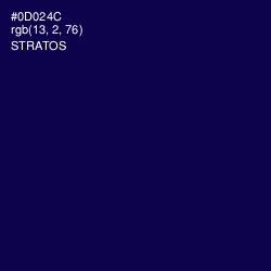 #0D024C - Stratos Color Image