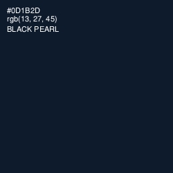 #0D1B2D - Black Pearl Color Image
