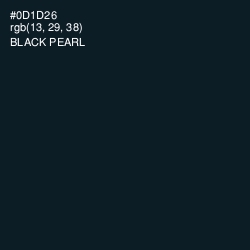 #0D1D26 - Black Pearl Color Image