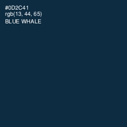 #0D2C41 - Blue Whale Color Image