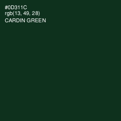 #0D311C - Cardin Green Color Image