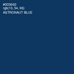 #0D3660 - Astronaut Blue Color Image