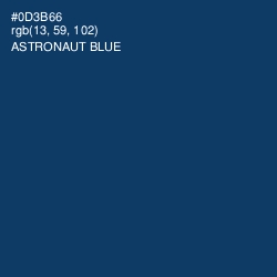 #0D3B66 - Astronaut Blue Color Image
