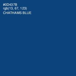 #0D437B - Chathams Blue Color Image