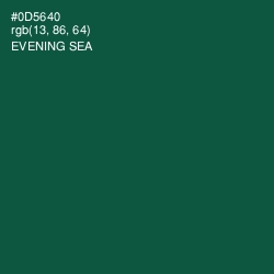 #0D5640 - Evening Sea Color Image