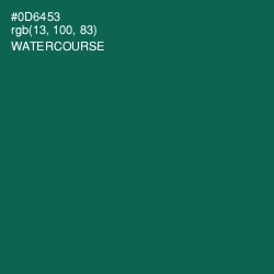 #0D6453 - Watercourse Color Image