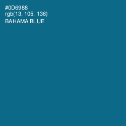 #0D6988 - Bahama Blue Color Image