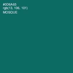 #0D6A65 - Mosque Color Image