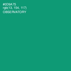 #0D9A75 - Observatory Color Image