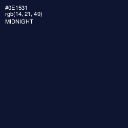 #0E1531 - Midnight Color Image