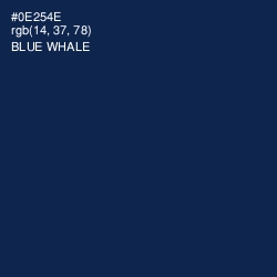 #0E254E - Blue Whale Color Image
