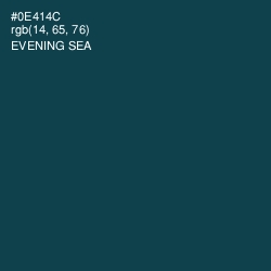 #0E414C - Evening Sea Color Image