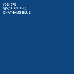 #0E457E - Chathams Blue Color Image
