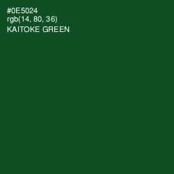 #0E5024 - Kaitoke Green Color Image