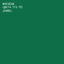 #0E6E48 - Jewel Color Image