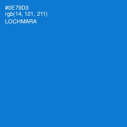 #0E79D3 - Lochmara Color Image