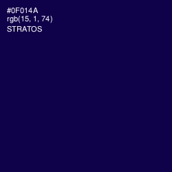 #0F014A - Stratos Color Image