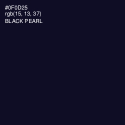 #0F0D25 - Black Pearl Color Image