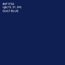 #0F1F54 - Gulf Blue Color Image