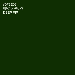 #0F2E02 - Deep Fir Color Image