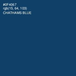 #0F4067 - Chathams Blue Color Image