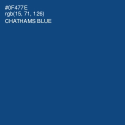 #0F477E - Chathams Blue Color Image