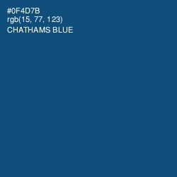#0F4D7B - Chathams Blue Color Image