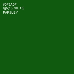 #0F5A0F - Parsley Color Image