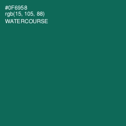 #0F6958 - Watercourse Color Image