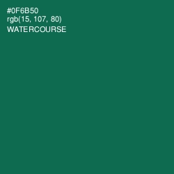 #0F6B50 - Watercourse Color Image