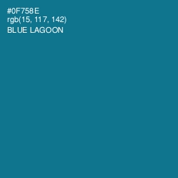 #0F758E - Blue Lagoon Color Image