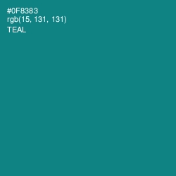 #0F8383 - Teal Color Image