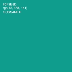 #0F9E8D - Gossamer Color Image