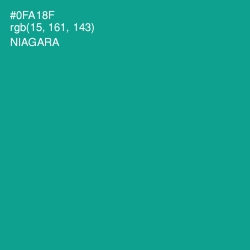 #0FA18F - Niagara Color Image